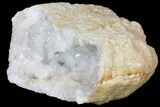 Quartz Crystal Filled Geode Section- Morocco #133695-2